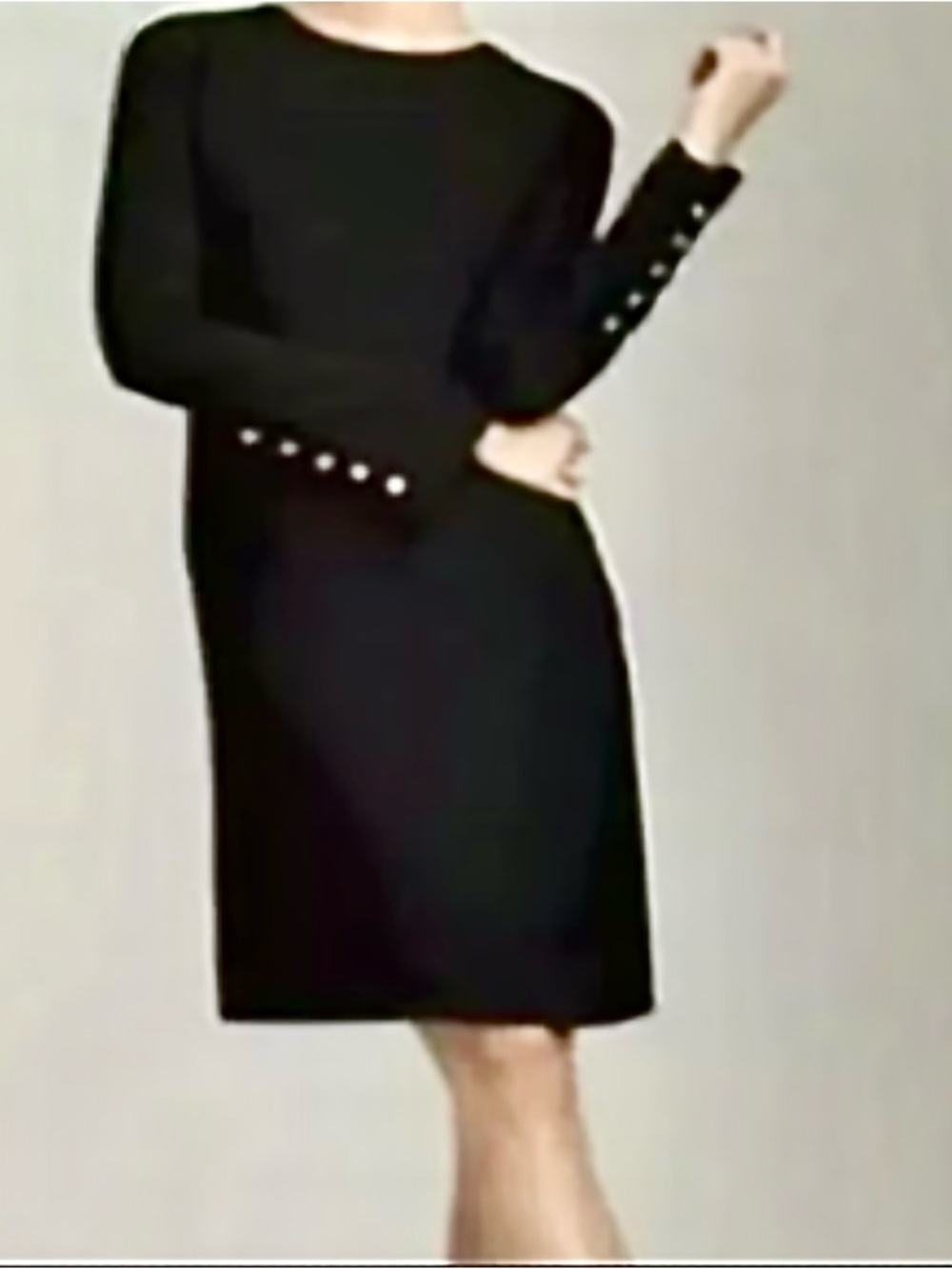 Talbots Women’s Long Sleeve Black Dress